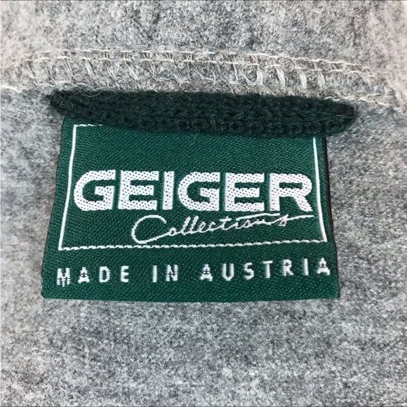 VTG Geiger “Made in Austria” Wool Jacket Gray - Picture 10 of 12